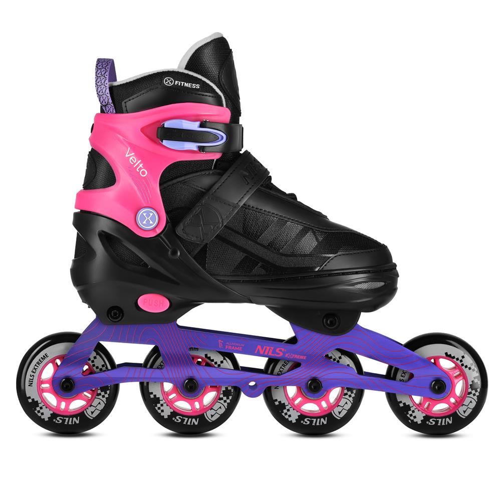 NILS EXTREME NA684 VELTO Inlineskates Inliner Gr. 42-45, Rosa, größenverstellbar