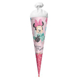 Roth Schultüte Disney Minnie Maus, 70cm, rund, mit Rot(h)-Spitze und weißem Filzverschluss