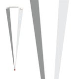 Roth Schultüte-Rohling/Basteltüte, weiß, 85cm, eckig, Rot(h)-Spitze, ohne Verschluss