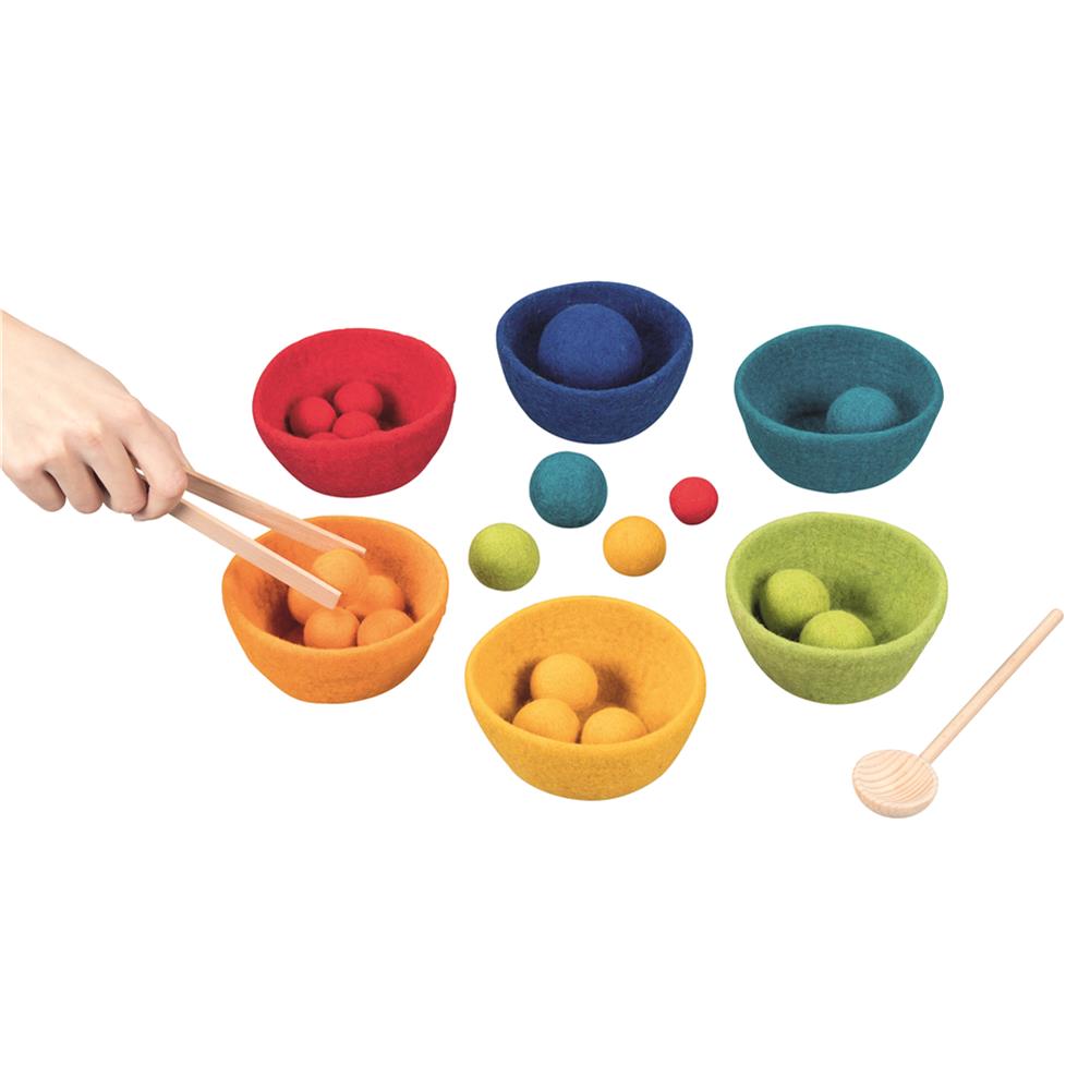 goki Farbsortierspiel Sorterino – Holz & Wollfilz, pädagogisch, für Kinder ab 3 Jahren