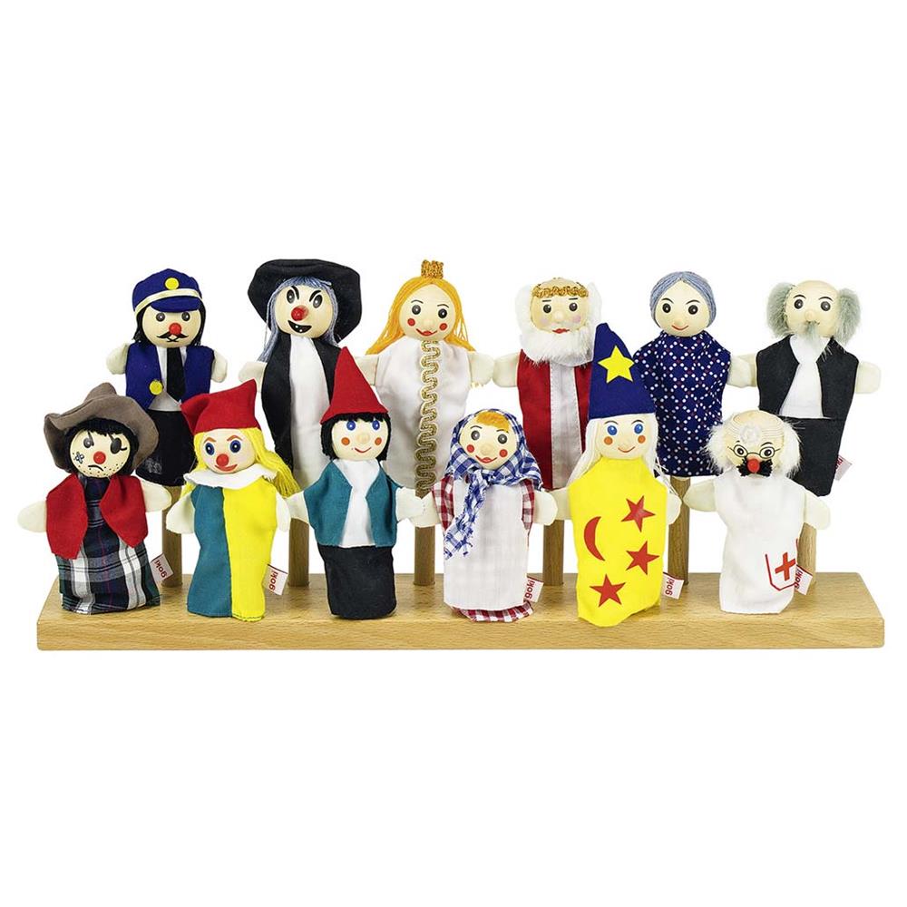 Goki Fingerpuppenset 1, Set mit 12 Fingerpuppen
