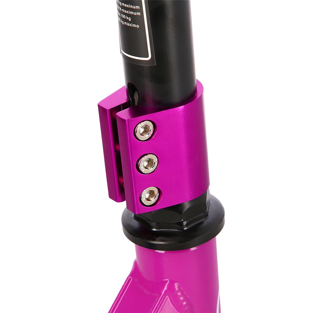 NILS EXTREME HS021 LEAVES Stunt Scooter Pink, Freestyle Roller, ABEC-9, bis 100 kg
