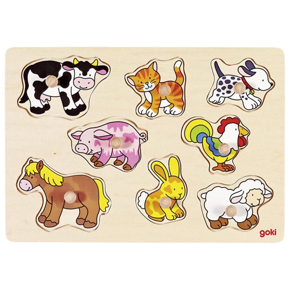 Goki Steckpuzzle Bauernhof VII