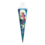 Roth Schultüte Magische Meerjungfrau, 85cm, eckig, Rot(h)-Spitze, Filzverschluss, Folieneffekt, Paillettenborte