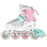 NILS EXTREME NH18192 4in1 Inliner Schlittschuhe Rollschuhe Gr. 29-33, Rosa, verstellbar