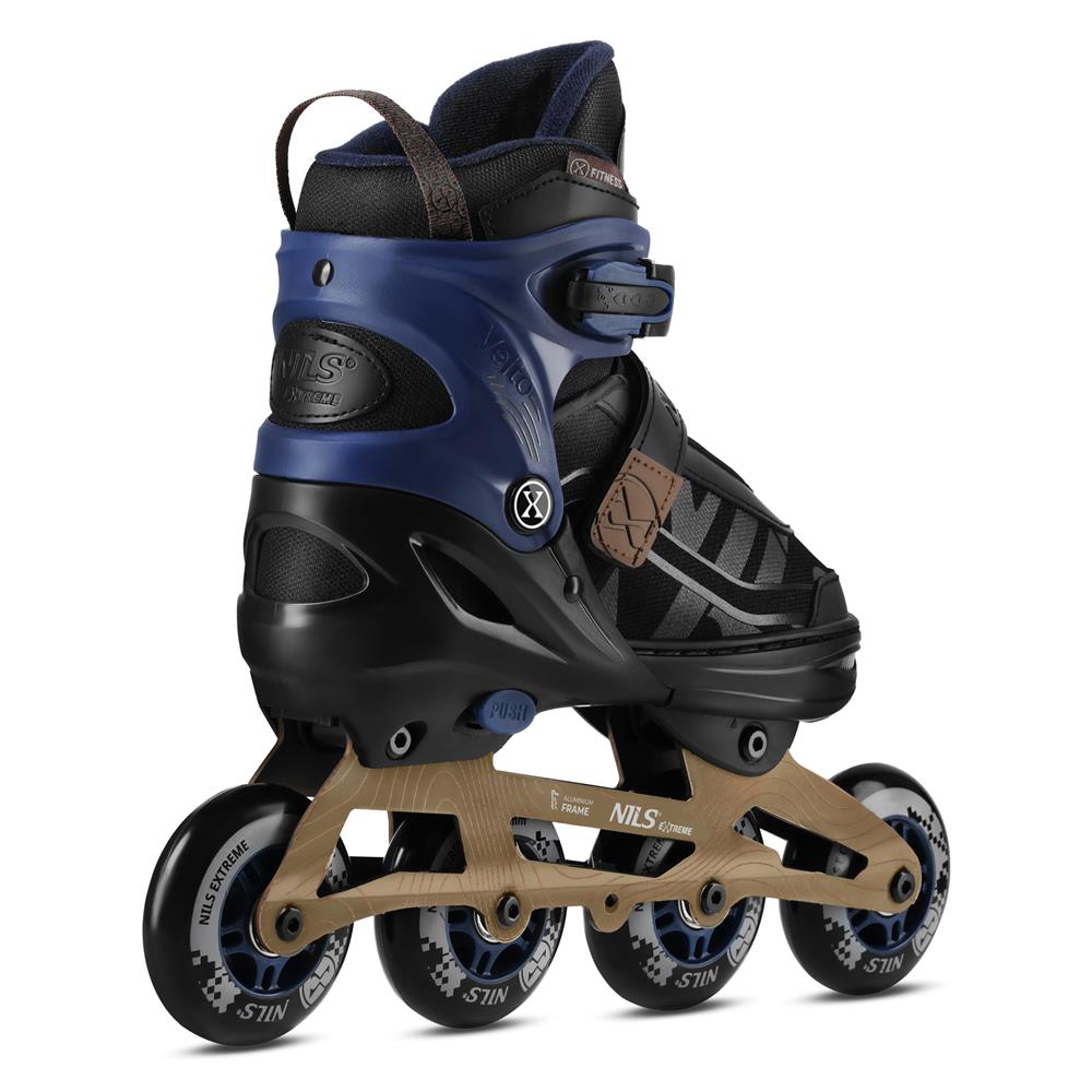 NILS EXTREME NA684 VELTO Inlineskates Inliner Gr. 42-45, Dunkelblau, größenverstellbar
