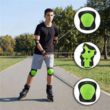 NILS EXTREME H210 Schoner-Set, Schwarz-Grün, M - Protektoren Handgelenk Ellenbogen Knie