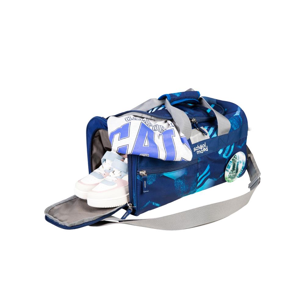 School-Mood Sporttasche Jonas (Fußball) Schwimmtasche 18L mit Nassfach