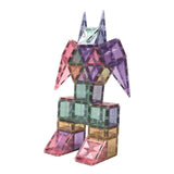 Cleverclixx Großer Kreativ-Bausatz in Pastellfarben 125 Teile, Magnetfliesen, Magnetspielzeug