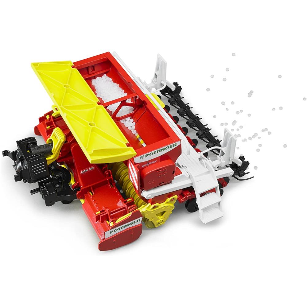 Bruder 02347 - Pöttinger Vitasem 302ADD Kreiselegge-Sämaschine, 1:16