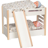 goki Puppen-Etagenbett mit Rutsche – Holzspielzeug, für Kinder ab 3 Jahren