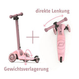 Scoot & Ride Highwaykick 3S Scooter, rose - Kinderroller, ab 3 Jahren