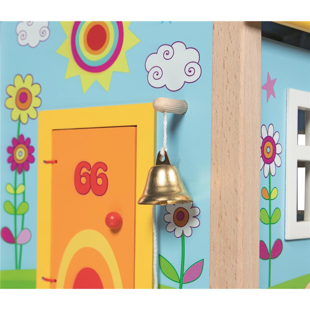 goki Bauwagen Spirit – Holzspielzeug mit Zubehör, für Kinder ab 3 Jahren
