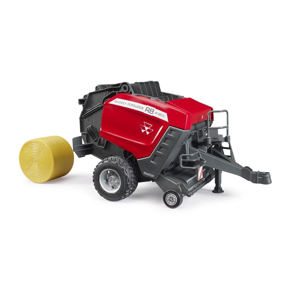 Bruder 02039 - Massey Ferguson Rundballenpresse RB 4180V, Anhänger, Landwirtschaft