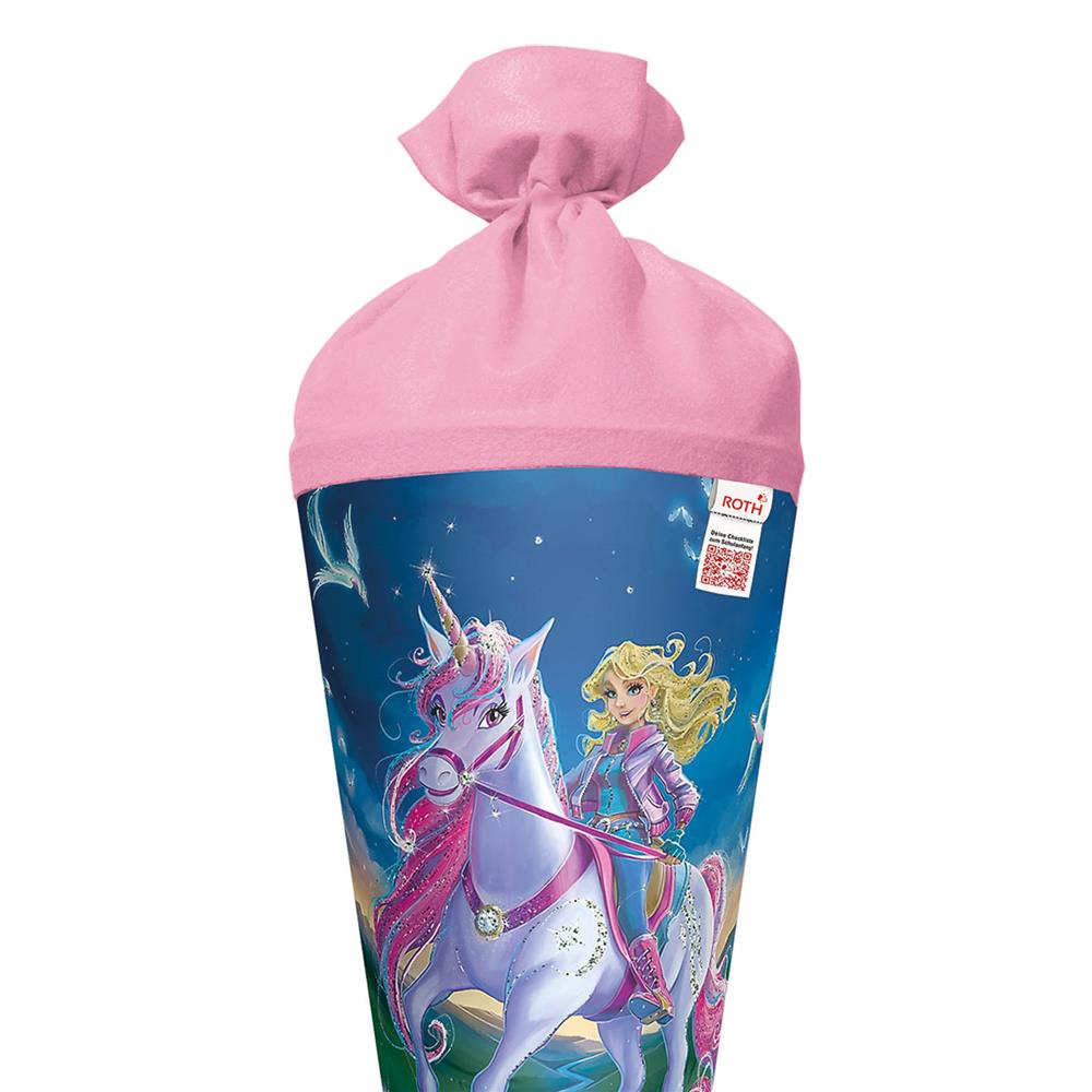 Roth Schultüte Magische Einhornreiterin, 70cm, Glitter