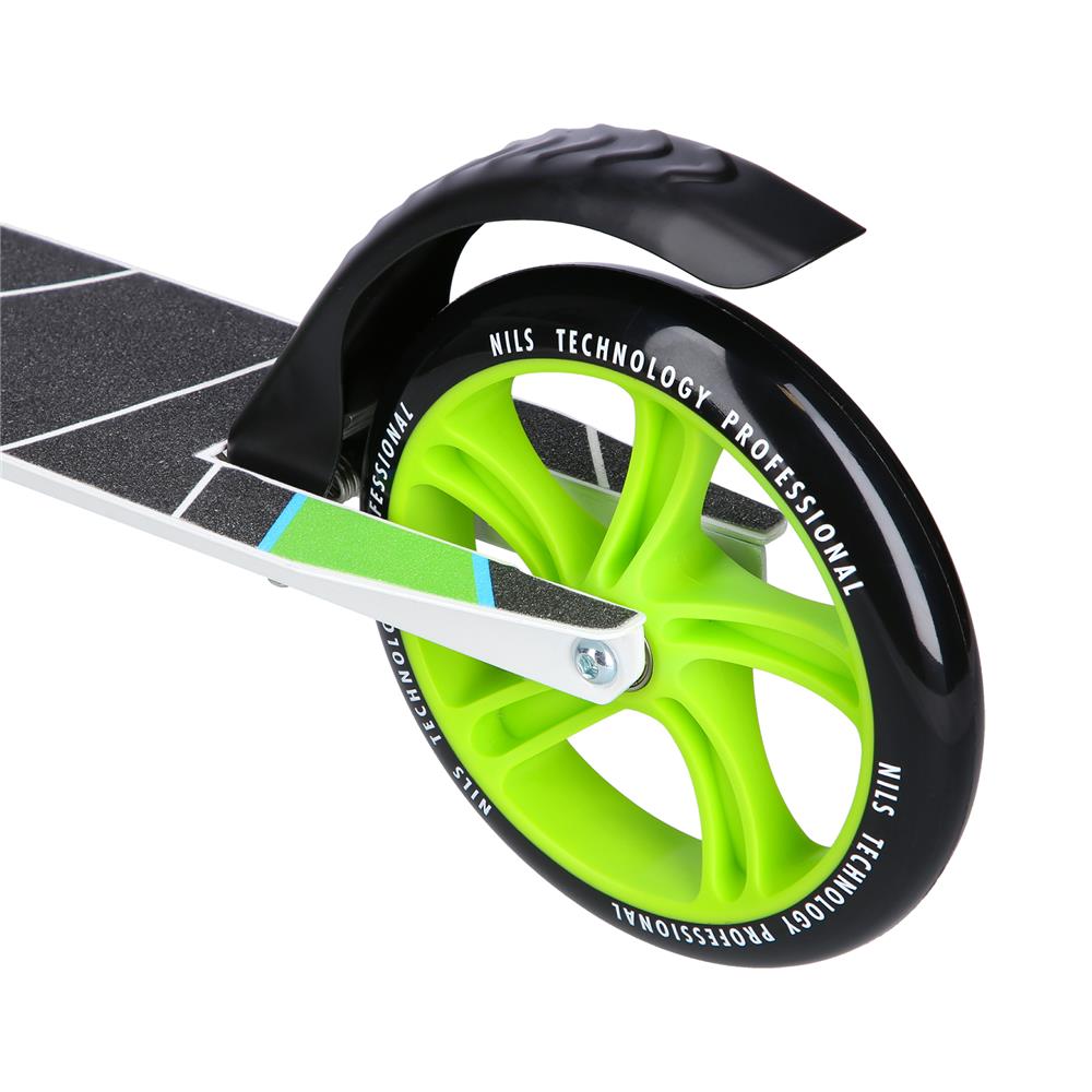 NILS EXTREME HM0180 City Scooter Grün, Freizeitroller, ABEC-7, Handbremse, bis 100 kg
