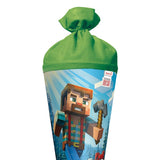 Roth Schultüte Block Game, 70cm, rund, Rot(h)-Spitze, Filzverschluss