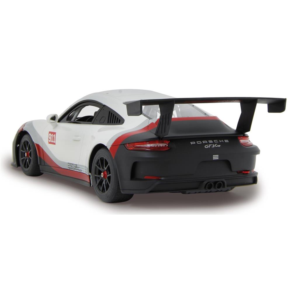 Jamara Porsche 911 GT3 Cup 1:14 weiß 2,4GHz Ferngesteuertes Auto mit LED Fahrlicht