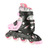 NILS EXTREME NH18331 4in1 Inliner Schlittschuhe Rollschuhe Gr. 31-34, Rosa, verstellbar