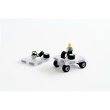 Cleverclixx Brick Tiles Pack Knallfarben 16 Teile, magnetische Steckbauteile, kompatibles Magnetspielzeug