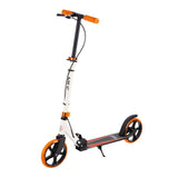 NILS EXTREME HM0107 City Scooter Weiß-Orange, Freizeitroller, ABEC-7, Handbremse, bis 100 kg