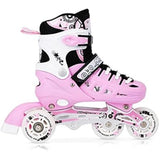 NILS EXTREME NH10905 4in1 Inliner Schlittschuhe Rollschuhe Gr. 35-38, Rosa, verstellbar