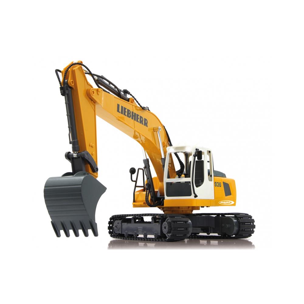 Jamara RC Bagger Liebherr R936, 1:20, 2,4GHz, ferngesteuertes Baufahrzeug mit Sound