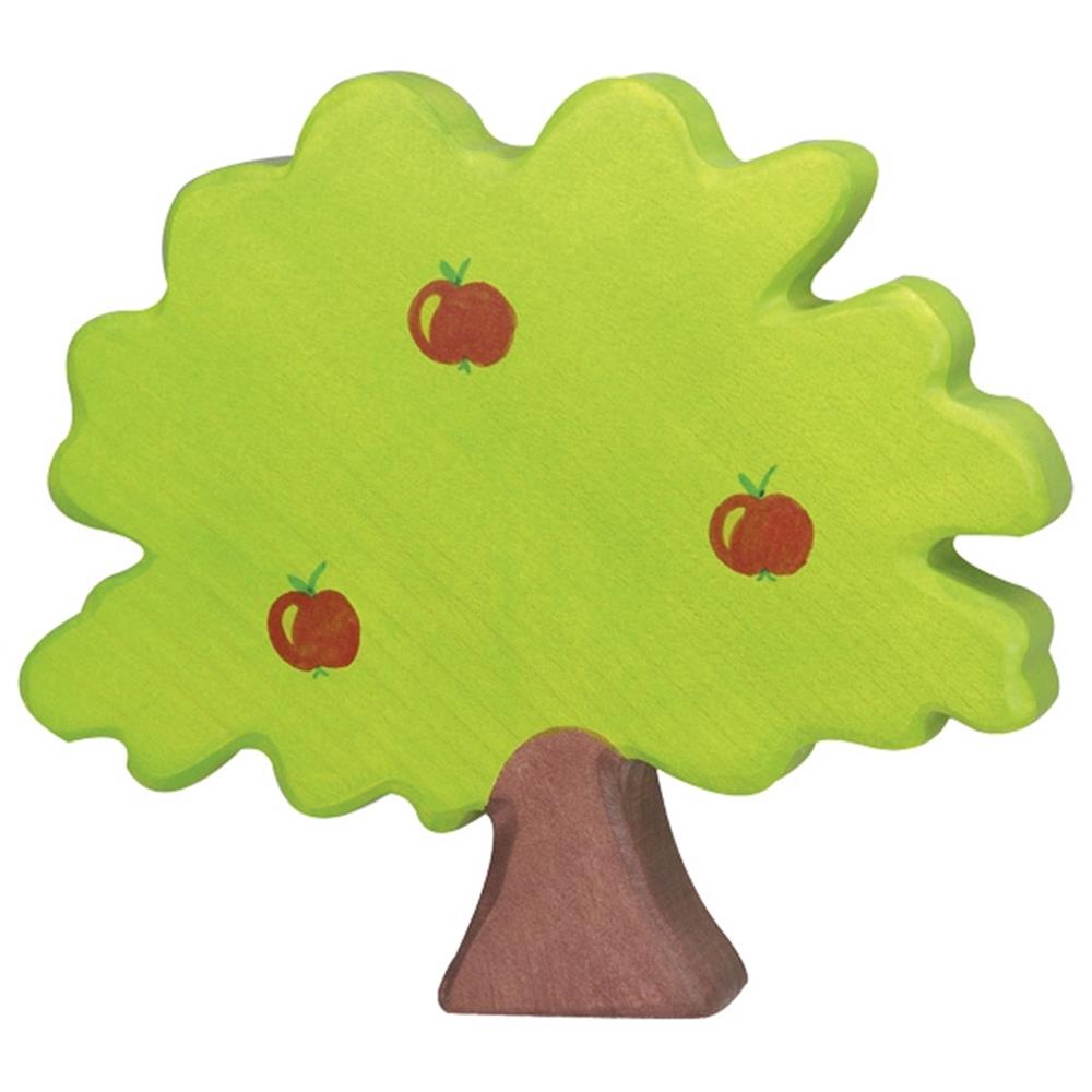 Holztiger Holzfigur - Apfelbaum