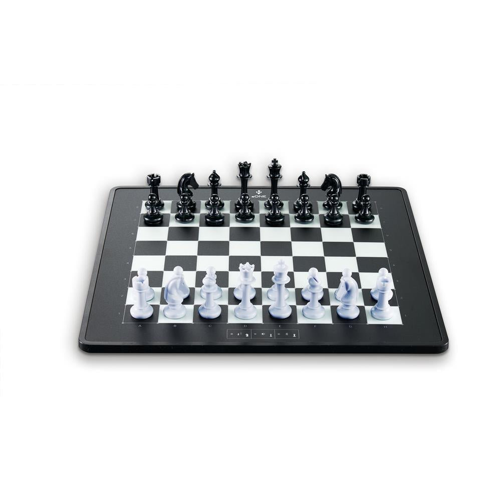 MILLENNIUM eONE M841 – Elektronisches Schachbrett für Online-Spiel mit LEDs & Akku