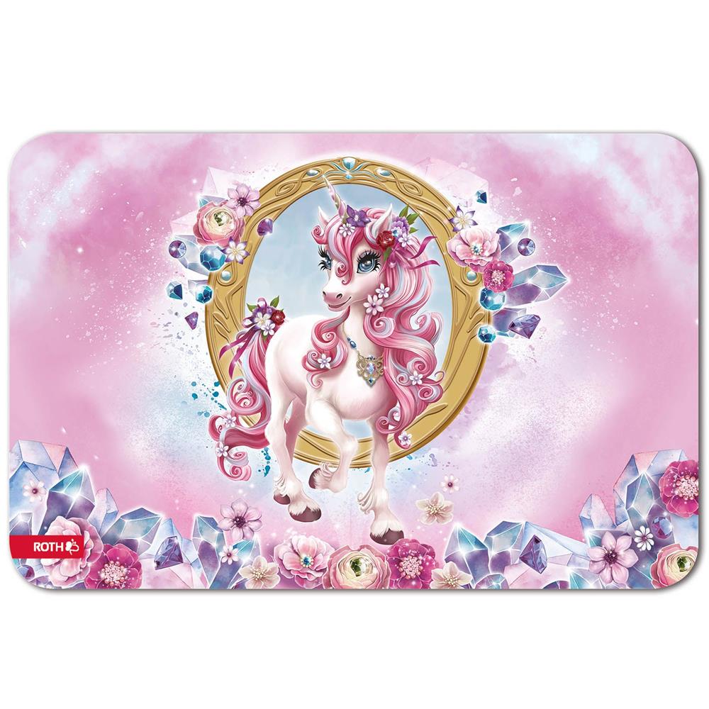 Roth Schreibtischunterlage Einhorn Beauty, Malunterlage mit Anti-Rutsch-Beschichtung