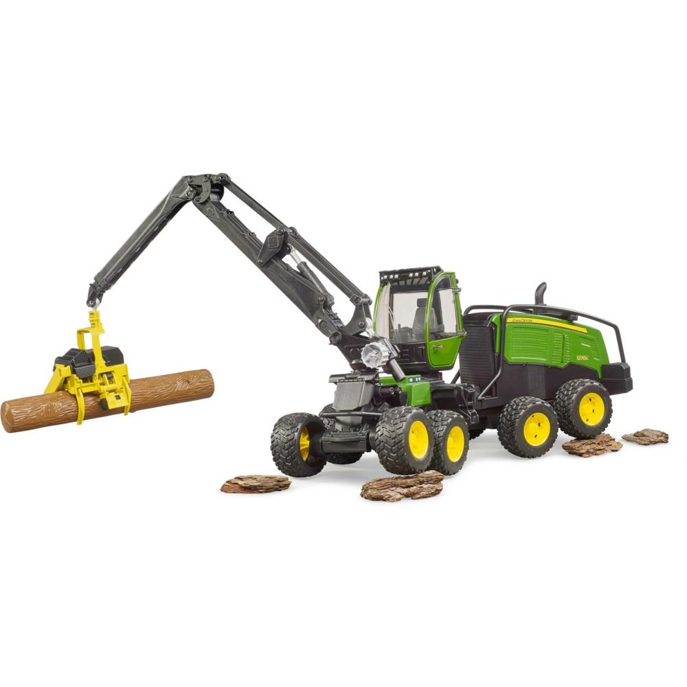 Bruder 02135 - John Deere 1270G Harvester mit 1 Baumstamm