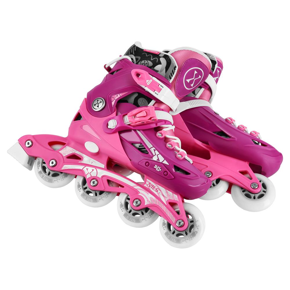 NILS EXTREME NA1055 BLAZE Inlineskates Inliner Kinder Gr. 31-34, Rosa, größenverstellbar