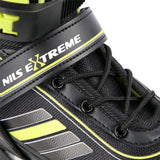 NILS EXTREME NH18191 2in1 Inliner Schlittschuhe Gr. 39-43, Schwarz-Limettengrün, erstellbar