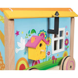 goki Bauwagen Spirit – Holzspielzeug mit Zubehör, für Kinder ab 3 Jahren