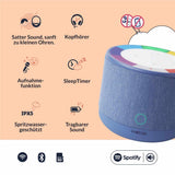 Wobie Box Blau Kinder Musikbox mit Spotify, WLAN, Bluetooth, SD-Slot & Kopfhöreranschluss