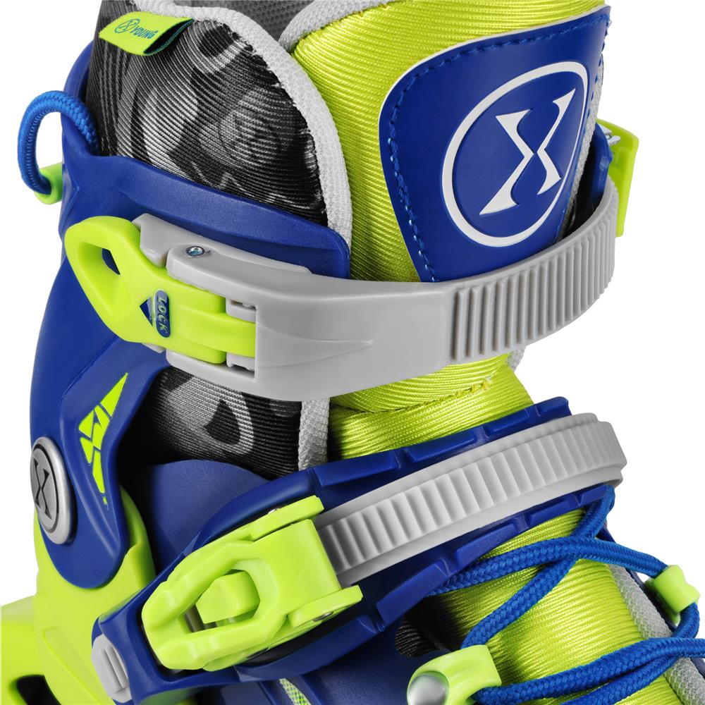 NILS EXTREME NA1055 BLAZE Inlineskates Inliner Kinder Gr. 35-38, Dunkelblau, größenverstellbar