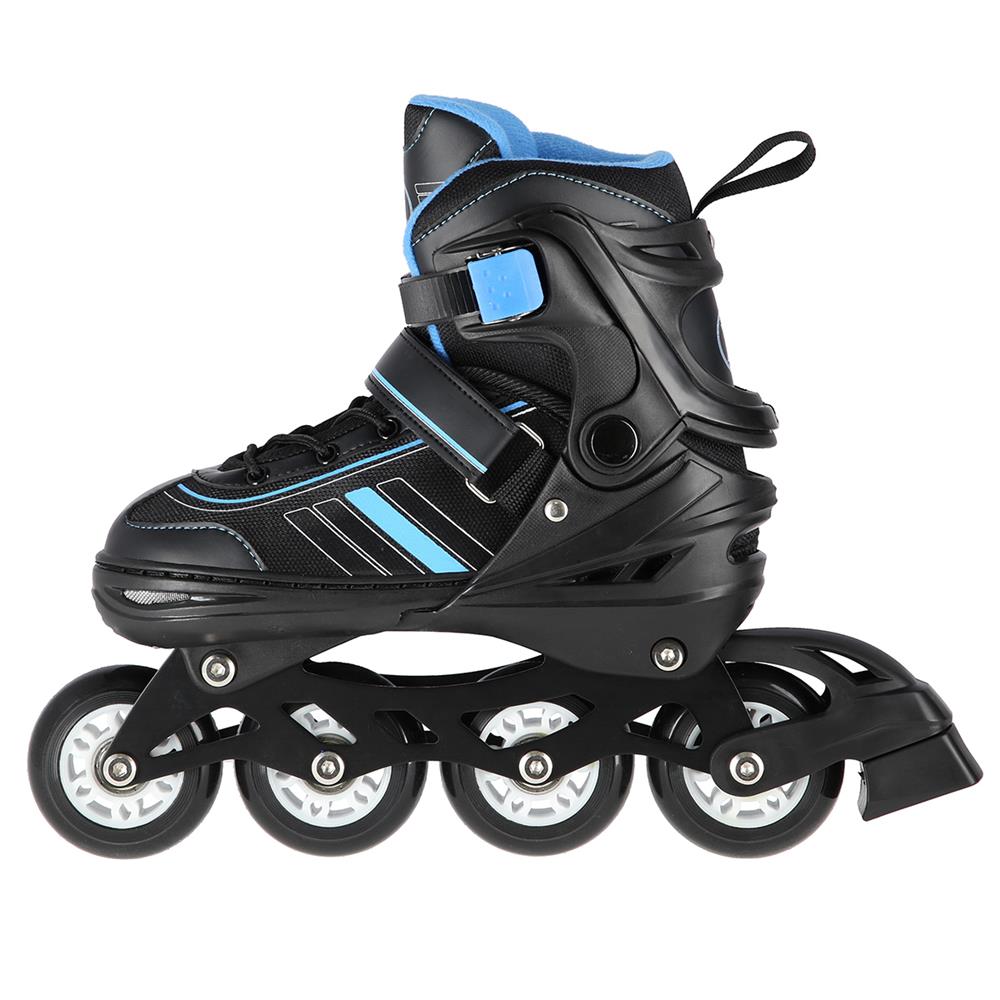 NILS EXTREME NH18191 2in1 Inliner Schlittschuhe Gr. 39-43, Schwarz-Blau, verstellbar