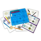 Idena Spirograph Zeichenset 30 teilig mit Filzstiften Kreativset Kinder