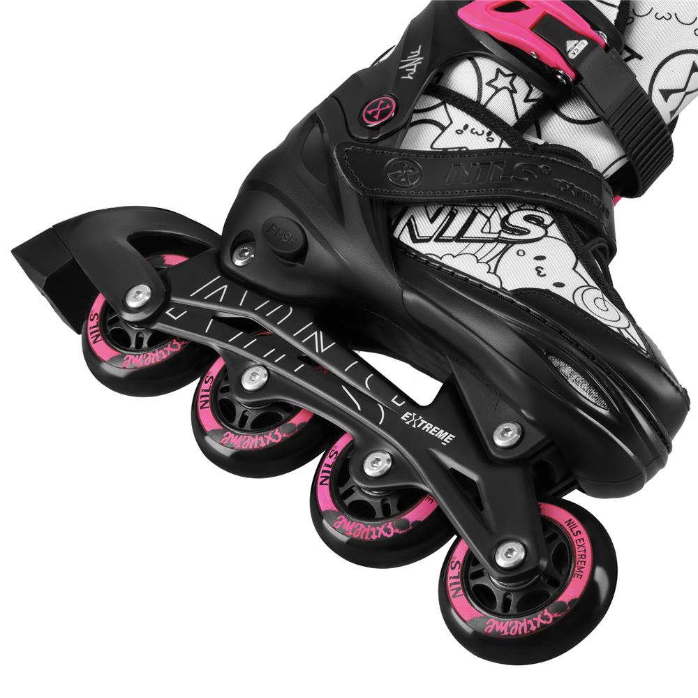 NILS EXTREME NH10907 TINTY 4in1 Inliner Schlittschuhe Rollschuhe Gr. 35-38, verstellbar