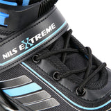 NILS EXTREME NH18191 2in1 Inliner Schlittschuhe Kinder Gr. 29-33, Schwarz-Blau, verstellbar