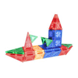 Cleverclixx Mini Tiles Pack Knallfarben 28 Teile, kompaktes Design für unterwegs ToGo, inklusive Aufbewahrungsbox, Magnetspielzeug