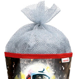 Roth Schultüte Feuerwehrmann, 85cm, eckig, Rot(h)-Spitze, Tüllverschluss (Silbertüll), Folieneffekt