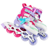 NILS FUN NH18150 MAZZY 4in1 LED Inliner Schlittschuhe Rollschuhe Gr. 35-38, verstellbar