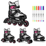 NILS EXTREME NH10907 TINTY 4in1 Inliner Schlittschuhe Rollschuhe Gr. 35-38, verstellbar