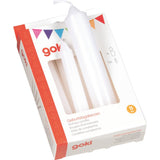Goki Geburtstagskerzen-Set, 11 Stück, weiß