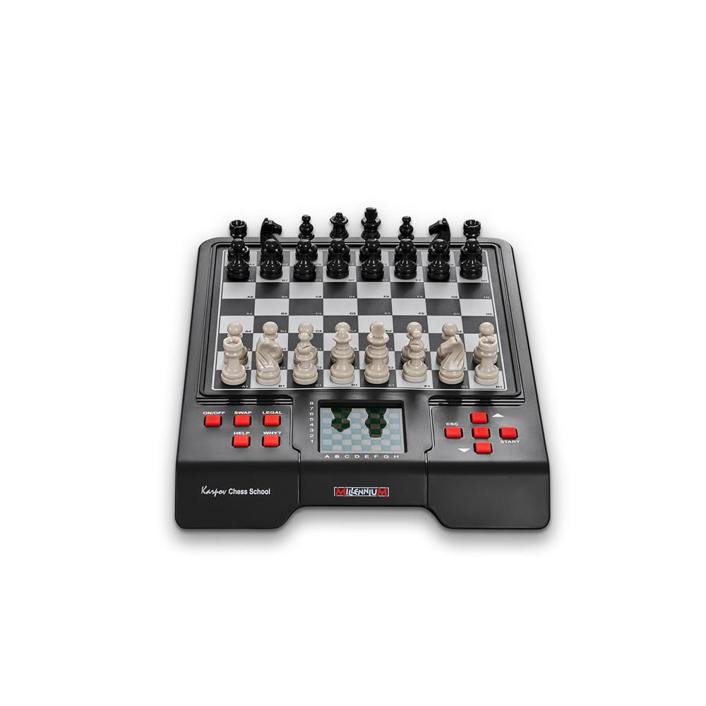MILLENNIUM M805 Karpov Schachschule – Schachcomputer mit Lernfunktion