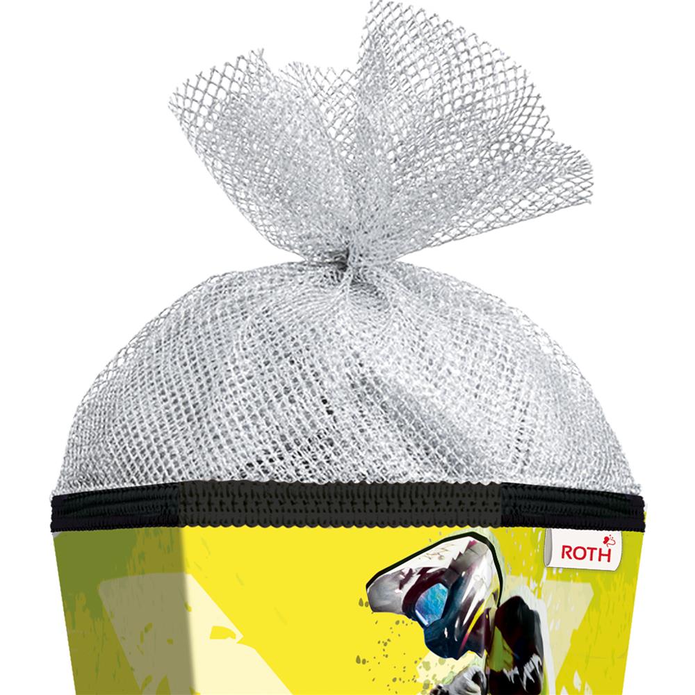 Roth Schultüte Extreme Motocross mit Glanzfolie, 85cm, eckig, mit Rot(h)-Spitze und silbernen Tüllverschluss