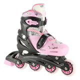 NILS EXTREME NH18331 4in1 Inliner Schlittschuhe Rollschuhe Gr. 31-34, Rosa, verstellbar