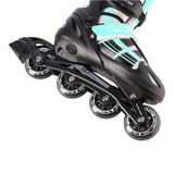 NILS EXTREME NH18366A 2in1 Inliner Schlittschuhe Kinder Gr. 31-34, Blau-Grün, verstellbar