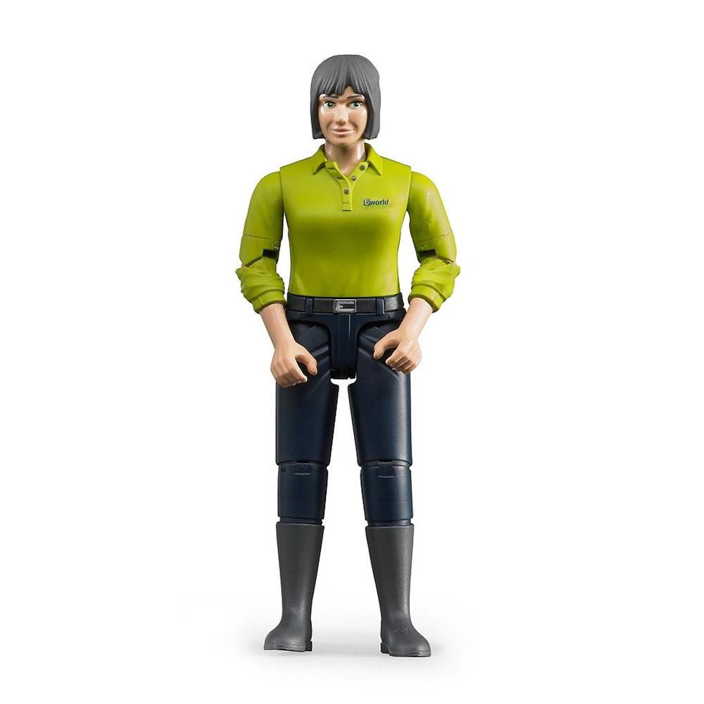 Bruder 60405 - bworld Frau mit hellem Hauttyp und dunkelblauer Hose